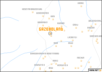 map of Gaz-e Boland