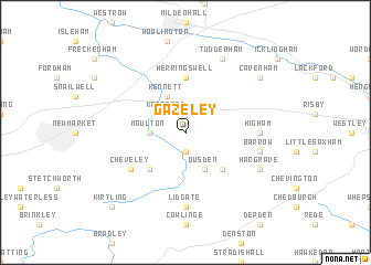 map of Gazeley