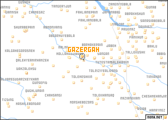 map of Gāzergāh