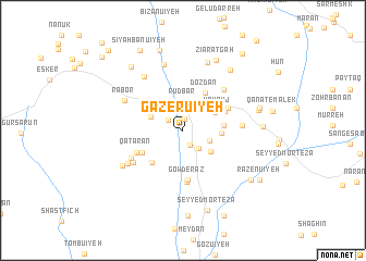 map of Gāzerū\