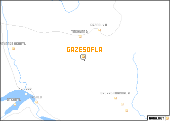 map of Gāz-e Soflá