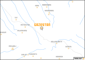 map of Gazestān