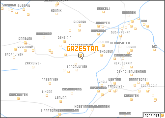 map of Gazestān