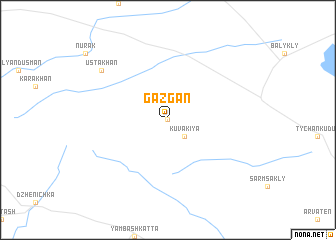 map of Gazgan