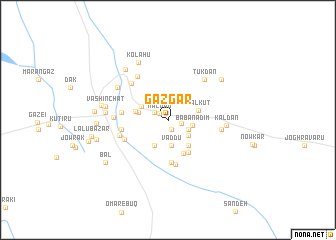 map of Gāzgar