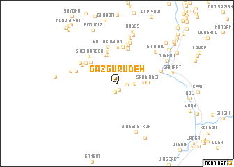 map of Gazgūrūdeh