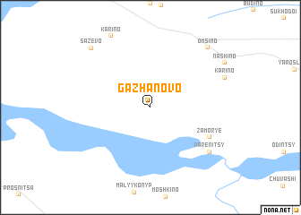 map of Gazhanovo