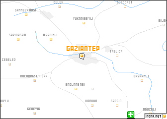 map of Gaziantep