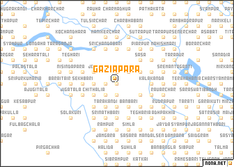 map of Gāziāpāra