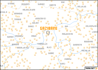 map of Gazibare