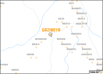 map of Gazibeya