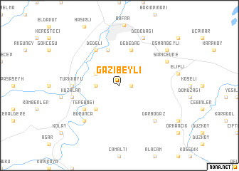 map of Gazibeyli