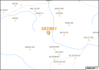 map of Gazibey