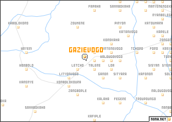 map of Gaziévogo