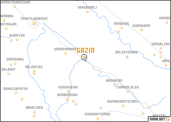 map of Gazīn