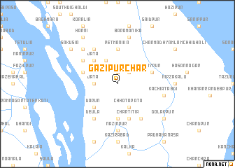 map of Gāzīpur Char