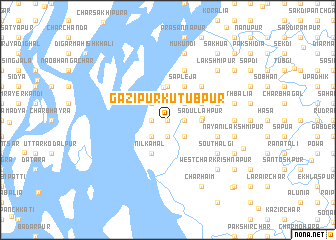 map of Gāzipur Kutubpur