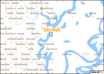 map of Gāzipur