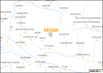 map of Gazkūh