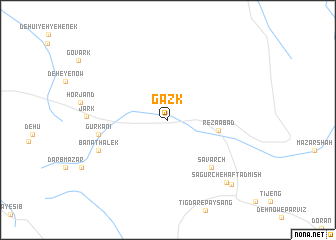 map of Gazk