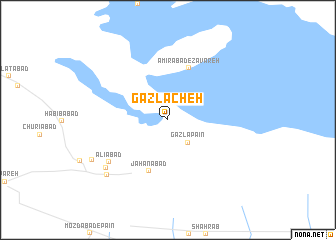 map of Gazlācheh