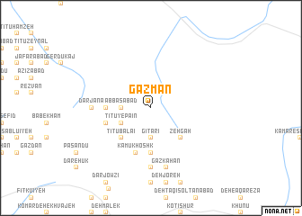 map of Gazmān