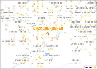 map of Gazmūn-e Kūsheh