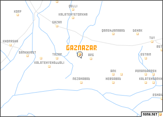 map of Gaz Naz̧ar