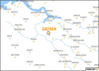 map of Gazneh