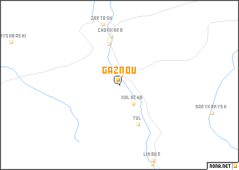 map of Gaznou