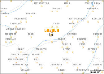 map of Gazola