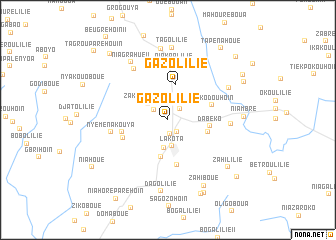 map of Gazolilié