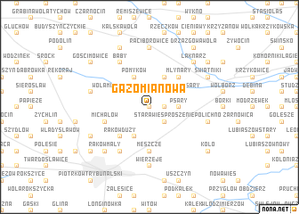 map of Gazomia Nowa