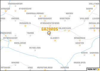 map of Gázoros