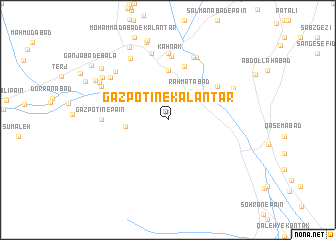 map of Gazpotīn-e Kalāntar