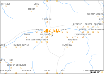 map of Gaztelu