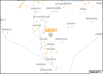 map of Gazūy