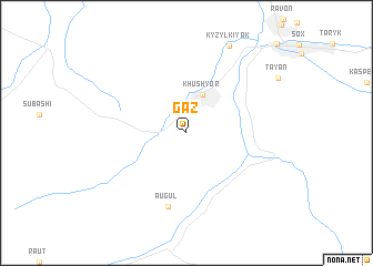 map of Gaz