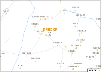 map of Gbaake