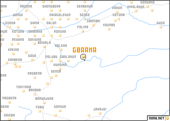 map of Gbaama