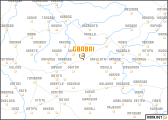 map of Gbabai