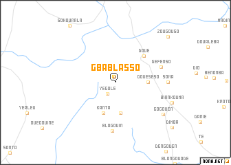 map of Gbablasso