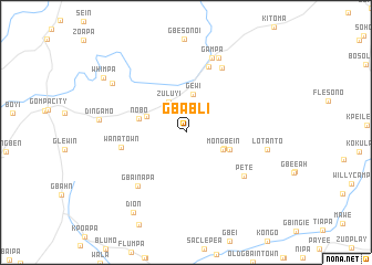 map of Gbabli