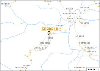 map of Gbadala