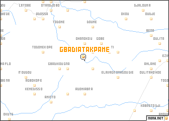 map of Gbadi Atakpamé