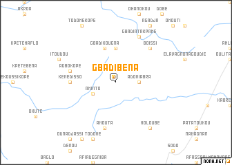 map of Gbadi Béna