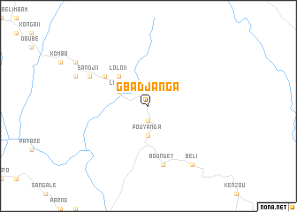 map of Gbadjanga