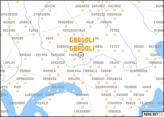 map of Gbadoli