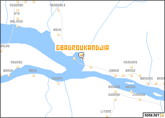 map of Gbadrou-Kandjia