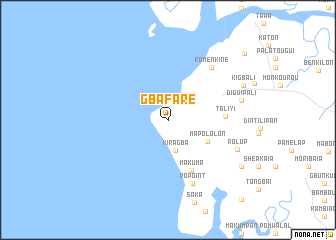 map of Gbafaré